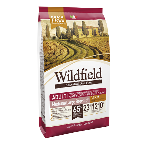 WILDFIELD  GRAIN FREE ADULT FARM CHICKEN, DUCK AND EGGS
