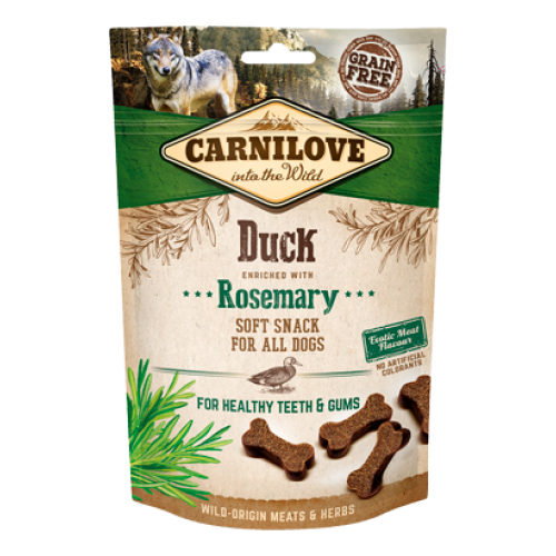 Carnilove Dog Soft Snack Duck E Rosemary 200 gr