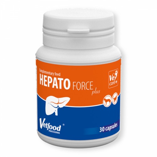 VETFOOD  HepatoForce Plus  Suplemento Para Disfuncoes Hepaticas