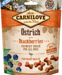 Carnilove Dog Snack Crunchy Snack Ostrich E Blackberries 200 gr