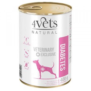 4Vets Diabetes Alimento em pate para cao com diabetes