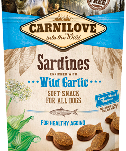 Carnilove Dog Soft Snack Sardines e Wild Garlic 200 gr