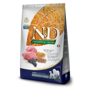 Farmina ND Low Ancestral Grain Lamb e Blueberry Adult