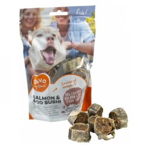 Duvo Snack Sushi De Salmão E Bacalhau Para Cão 120 gr