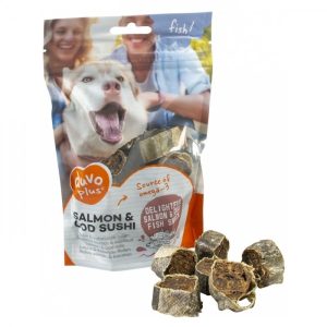 Duvo Snack Sushi De Salmão E Bacalhau Para Cão 120 gr