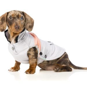 FUZZYARD  Jacket Mac 2.0 Grey And Peach