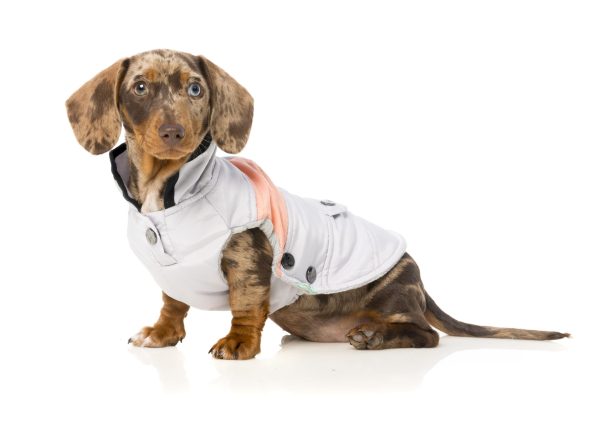 FUZZYARD  Jacket Mac 2.0 Grey And Peach