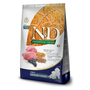 Farmina ND Low Ancestral Grain Dog  Lamb e Blueberry Puppy Medium e Maxi