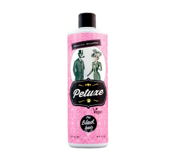 Petuxe Champô Vegan para Pelos Pretos cao e gato  200 ml