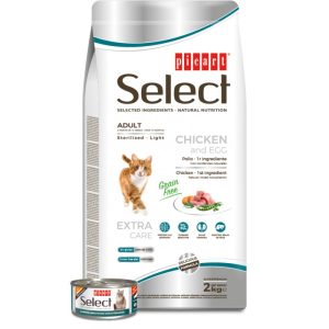PICART SELECT STERILISED e LIGHT GRAIN FREE GATO ADULTO  FRANGO E OVO