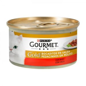 Gourmet Gold Mousse para gato - Vaca
