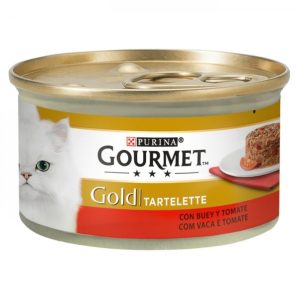 Gourmet Gold Tartelette para gato - Vaca e tomate