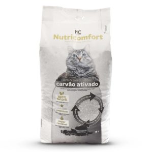 Nutricomfort - Areia Super Aglomerante de Carvão Ativado 18 L