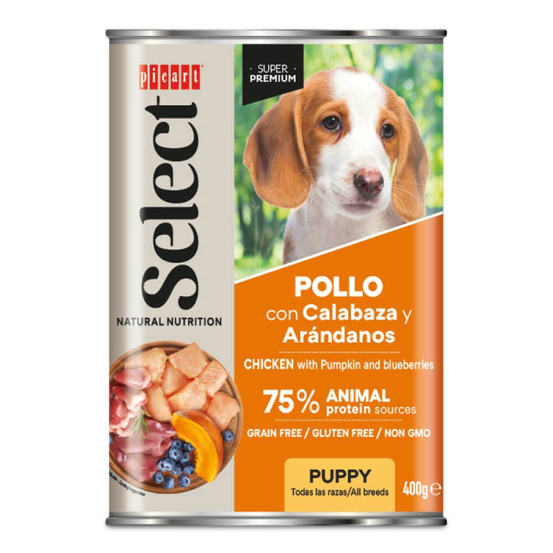Picart Select Patê Húmido para Cão Puppy - Frango, Abóbora e Mirtilos