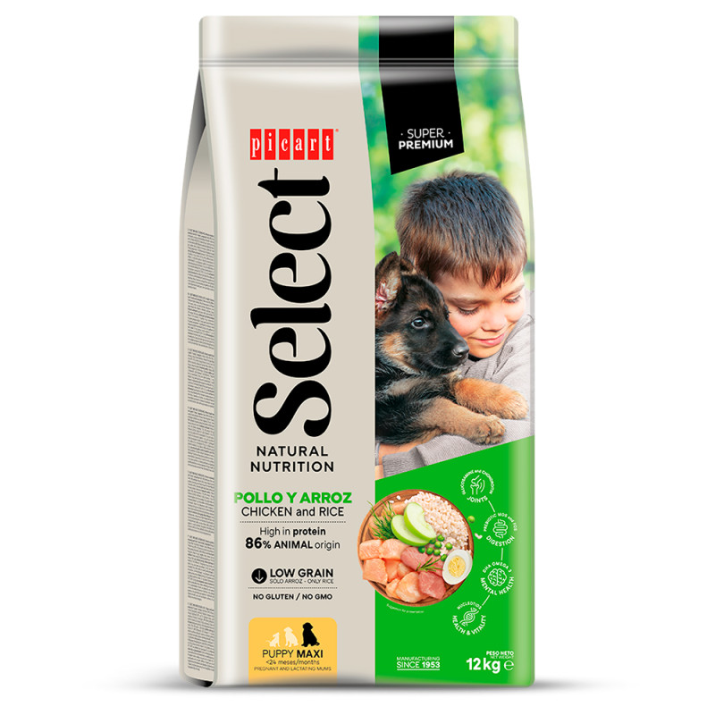 Picart Select Super Premium Puppy Maxi - Frango e Arroz 12 Kg