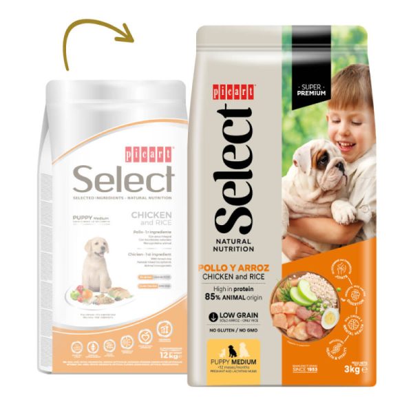 Picart Select Puppy Medium - Frango e arroz Picart Select