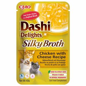 Dashi Delights Silky Broth alimento húmido Gato em caldo (40g)