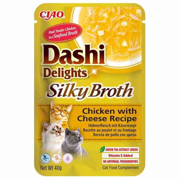 Dashi Delights Silky Broth alimento húmido Gato em caldo (40g)