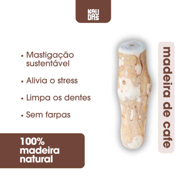 Kaudas - Sticks naturais de madeira de café para cão - Image 5