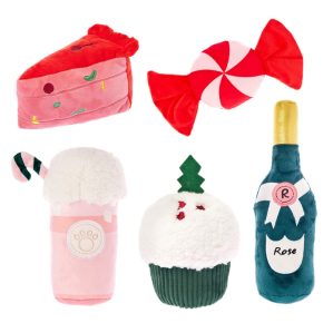 Ferribiella Brinquedos de Natal em Peluche para Cão