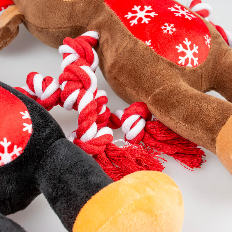 Duvo Plus Rena e Pinguim de Peluche com Som para Cão - Image 2