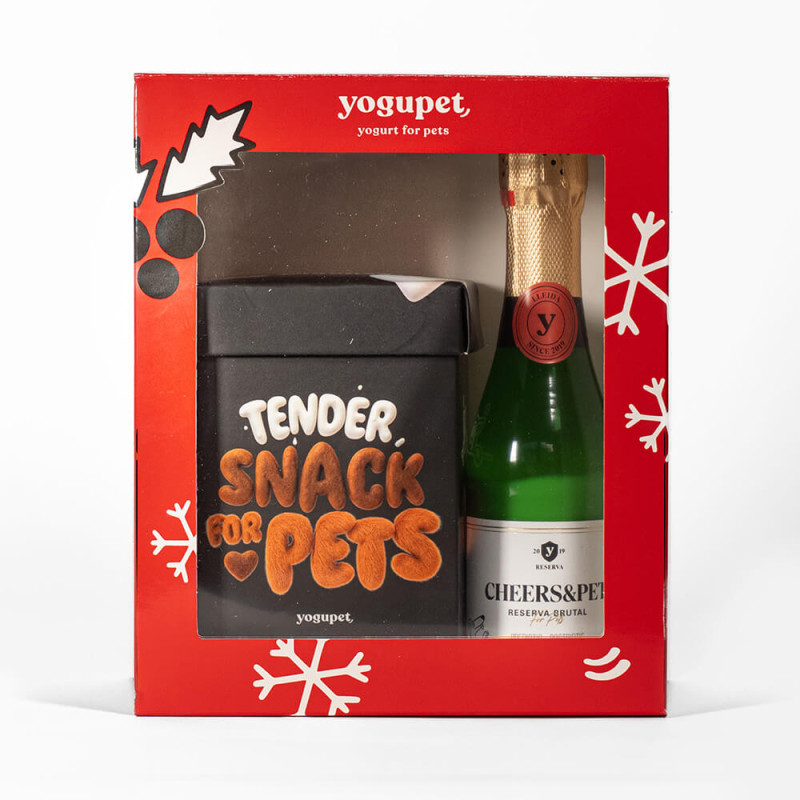 Yogupet - Caixa de Natal com Champanhe + Caixa de Snacks Macios - Image 2