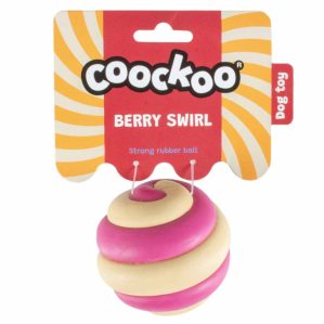 Coockoo Bola Berry Swirl para cão