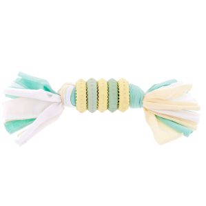 Ferribiella Anel de Borracha e Tecido Baby Toys para Cachorros