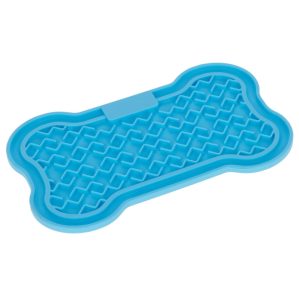 Kerbl Tapete de Lamber em Forma de Osso para Cão e Gato