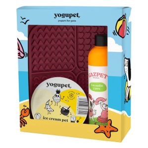 Yogupet - Pack de Verão com Iogurte, Gelado e Tapete de Lamber para Cão e Gato
