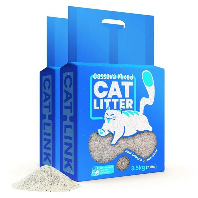CatLink – Areia aglomerante de mandioca Mixed Litter 3.5 Kg